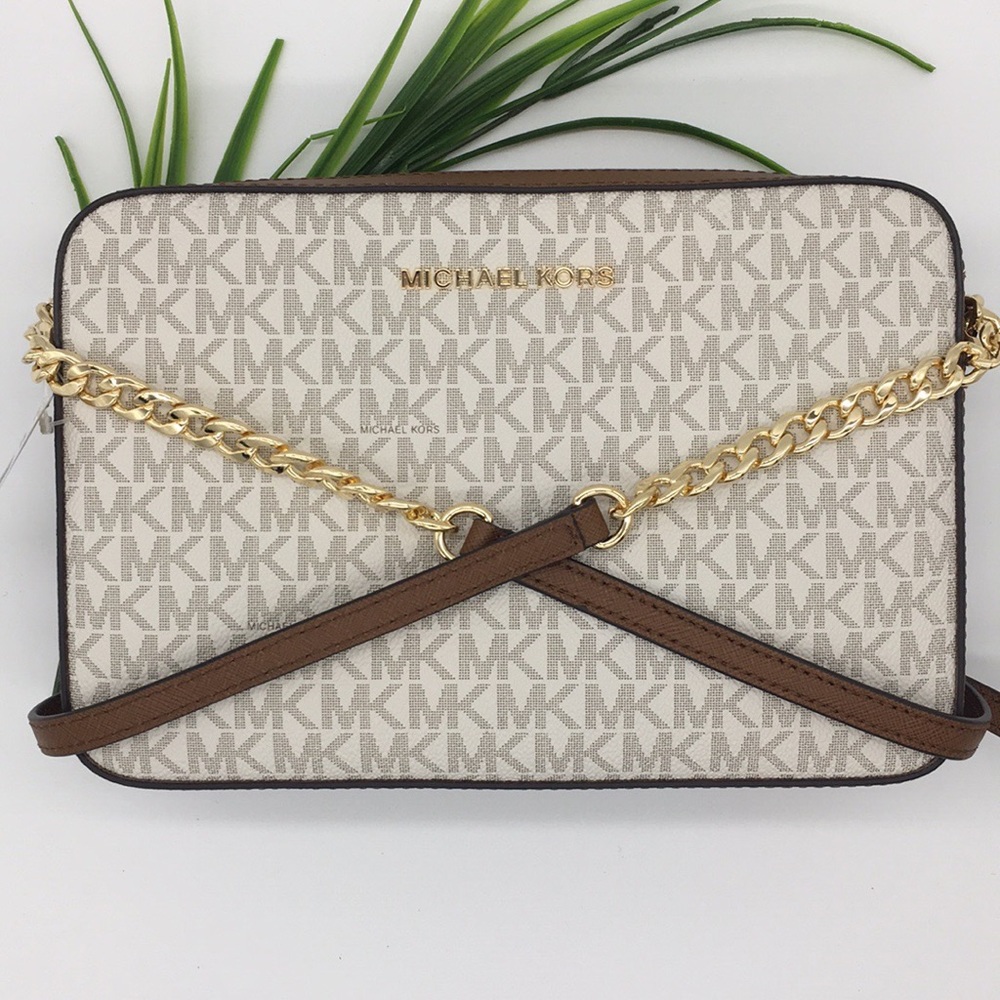 MICHAEL KORS LG EW CROSSBODY Bag Vanilla - Picture 2 of 8